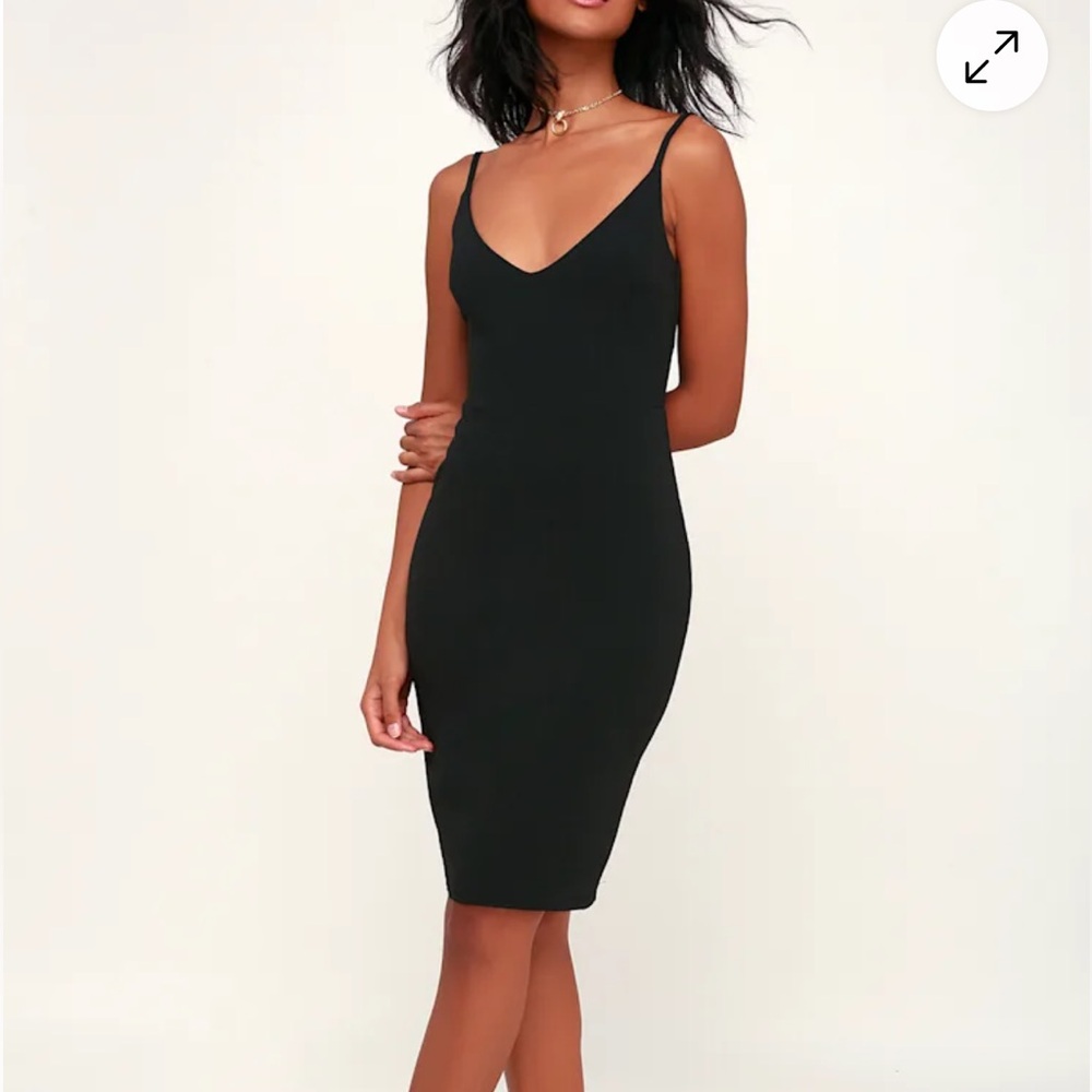 Lulus Elegant Black Sleeveless Dress